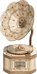 ROBOTIME Rolife 3D drewniane puzzle Gramofon