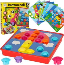 Edukacyjna mozaika kołeczkowa, 57 elementów