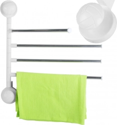 Obrotowy ścienny wieszak na ręczniki z 4 ramionami