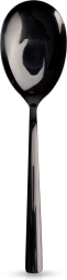 Czarna łyżka sałatkowa ze stali nierdzewnej BLACK 25 cm Orion