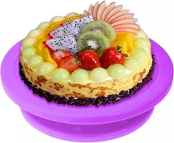 Obrotowa dekoracyjna misa fioletowa