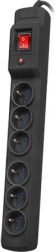 listwa przeciwprzepięciowa Multi M6, 6 gniazd, 10 m, czarna
