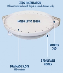 Obrotowa narożna półka