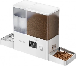 Rojeco fontanna i podajnik karmy dla zwierząt domowych 3,5 l i 5 l, biały