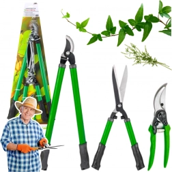 Zestaw ogrodowych nożyc i nożyc do żywopłotu 3 szt. z pokrowcami