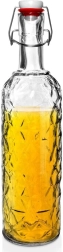 Szklana butelka z klipem 1,1 l