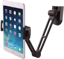 Ścienny uchwyt na tablet 4,7–12,9″ z regulowanym ramieniem – czarny