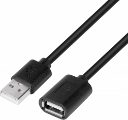 Kabel USB przedłużający 1,8 m czarny