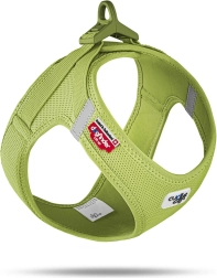 Curli szelki dla psów z klamrą Air-Mesh lime 2XS (2–4 kg)