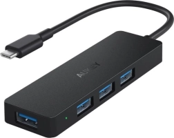 Aukey Hub USB-C Ultra Slim 4w1 z 4x USB 3.1