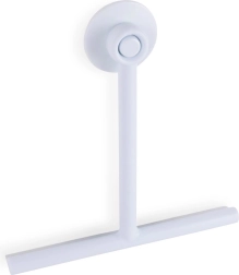 Biała ściągaczka do szyb z przyssawką Bathroom Solutions
