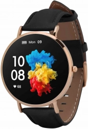smartwatch damski Garett Verona złoto‑czarny