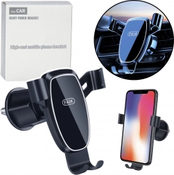 Grawitacyjny uchwyt samochodowy na telefon do kratki nawiewu – czarny