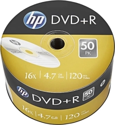 Hp dvd+r 16x 4,7 gb, opakowanie 50 szt.