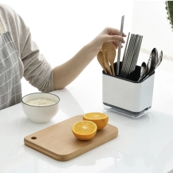 Pojemnik na sztućce do zlewu, organizer - czarny