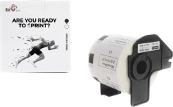 Samoprzylepne etykiety TB Print do BROTHER 62 × 29 mm, czarny nadruk na białym, 800 szt.