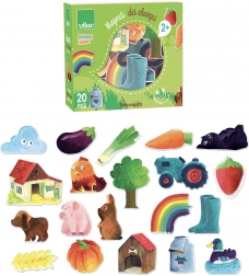 Vilac drewniane magnesy Wieś