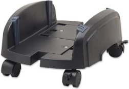 mobilna podstawka pod obudowę komputera, regulowana 155–255 mm, czarna