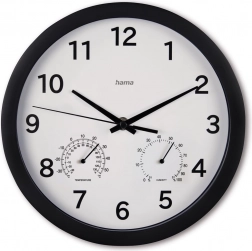 Zegar ścienny Malta 25 cm czarny