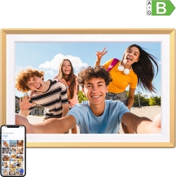 Cyfrowa ramka na zdjęcia Arzopa D14 Golden – 14″ Wi‑Fi Full HD z ekranem dotykowym
