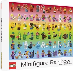 Puzzle LEGO tęczowe minifigurki 1000 elementów