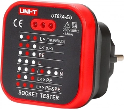 Tester gniazdek UNI‑T UT07A‑EU