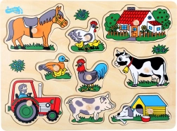 Mała Stopa Układające Puzzle Farma