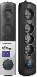 Listwa przeciwprzepięciowa 4× gniazdo, kabel 2,5 m z nożnym przełącznikiem Quick Switch
