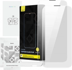 Szkło hartowane BASEUS Corning z filtrem przeciwkurzowym do iPhone 13 Pro Max / 14 Plus