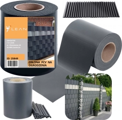 Grafitowa taśma ogrodzeniowa z ochroną UV i 20 klipsami