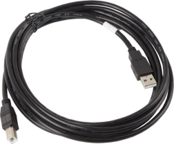 Kabel USB 2.0 AM–BM 3 m czarny