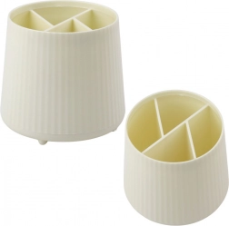 Wielofunkcyjny organizer na kosmetyki i artykuły biurowe, beżowy