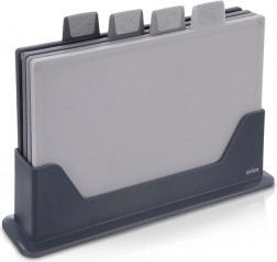 Zestaw desek do krojenia ze stojakiem, 4 szt.