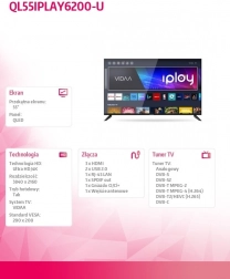 Telewizor QLED 55" IPLAY 6200
