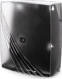 Dozownik ręczników papierowych ZZ, przezroczysty, 26,5 × 10,5 × 31 cm