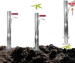 Ręczny sadzak do cebulek i rozsady ze stali nierdzewnej