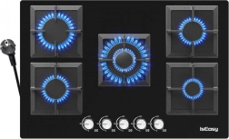 IsEasy szklana kuchenka gazowa z pięcioma strefami