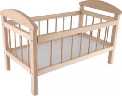 Duża drewniana kołyska dla lalek