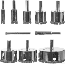 Zestaw diamentowych otwornic 10 szt. BIGSTREN