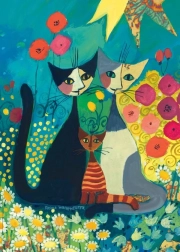 Heye metaliczne puzzle kwietna rabata 1000 elementów