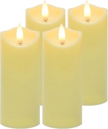 LED świeczki do lampionów 12,5 × 5 cm, zestaw 4 szt. RUHHY