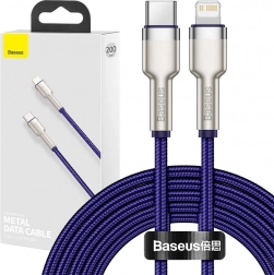 Baseus kabel USB‑C na Lightning 20 W, 2 m, fioletowy