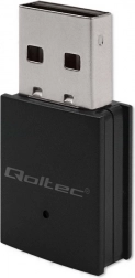 Mini bezprzewodowy adapter wi‑fi ac z Bluetooth 4.0 QOLTEC, USB, do 600 Mb/s