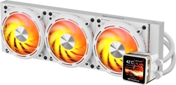DarkFlash Explore DE360 biały 360 mm AIO chłodzenie wodne CPU z wyświetlaczem IPS i ARGB
