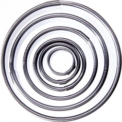 Zestaw wykrawaczy do ciastek ze stali nierdzewnej – koła 1,3–5,2 cm, 5 szt.