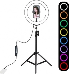 Okrągłe światło RGBW 26 cm ze statywem 1,1 m PULUZ