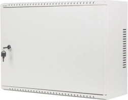 Niskoprofilowa szafa rack 19" 4U + 3U do montażu na ścianie, 540 × 200 mm, szara