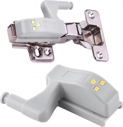 Światło na zawias szafy z 3 diodami LED