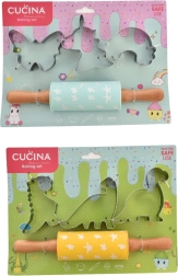 Dziecięcy zestaw do pieczenia DINO (4 szt., 2 warianty)