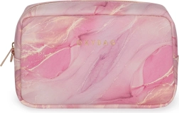 Kosmetyczka EMILY marmurkowa różowa (20 × 13 × 5 cm)